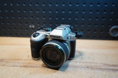 (B) Pentax X-5 16MP 26x Optical Zoom Digital Bridge Camera Silver Tested