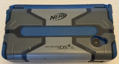 Nintendo DSi XL w Nerf Case, Stylus and Charger - Midnight Blue - Tested