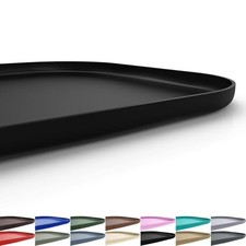 Silicone Pet Feeding Mat with Raised Edge for Food and 19 x 12 x 0.7 inch Black