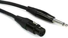 Hosa HMIC-005HZ Pro Microphone Cable, REAN XLR3F to 1/4 in TS, 5 ft