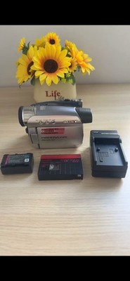 Used Sony DCR HC30E Handycam MiniDV Camcorder Works No Issues W/ Battery Charger