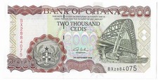 GHANA 2002 2000 CEDIS P-33 UNC