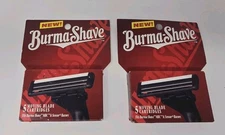 BURMA-SHAVE Moving Blade Razor Cartridges (2 Packs-10 Ct Total) NOS 