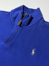 Polo Ralph Lauren Sweater Men  s XL Quarter Zip Mock Neck Pullover Sweatshirt