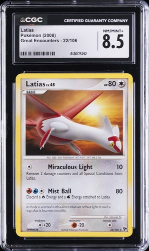 Latias graded CGC 8.5 for sale on eBay