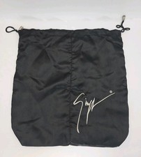 GIUSEPPE ZANOTTI Dust Bag Black Drawstring Shoe Storage 12x12.5 Authentic