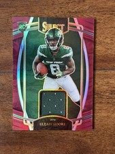 2021 Panini Select - Elijah Moore Red Rookie Patch (RC) New York Jets