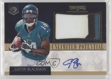 2012 Panini Prominence Prime 11/15 Justin Blackmon #8 Auto 4f5