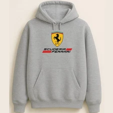 Ferrari Scuderia Large Shield Iconic Racing Legacy Automotive Unisex Hoodie