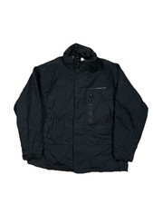 Mens Vintage 90s Nautica Competition Black Full Zip Windbreaker Jacket Large