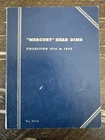 Whitman Mercury Head Dime 1916–1945 Coin Book Album With 27 Silver Dimes