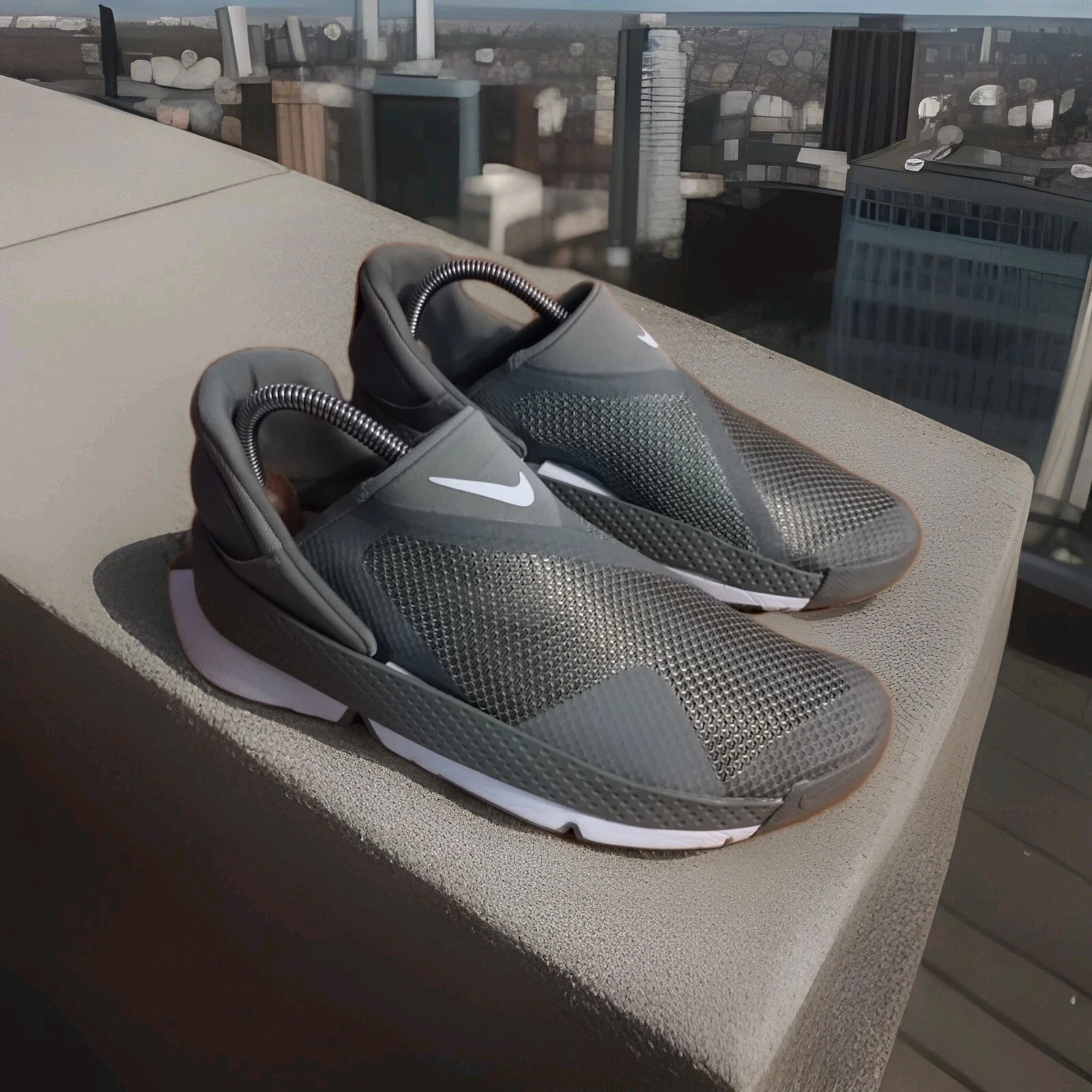 Nike Go FlyEase Light Army bianche DR5540 300 slip on donna taglia 8 ottime!?