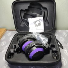Brookstone Purple Black Cat Ear Headphones w/...
