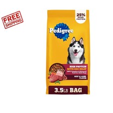Adult Dog Food: High Protein Beef & Lamb, 3.5 lb for Digestive Health 4.58 per pound