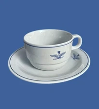 Italian Military Air Force espresso cup & saucer porcelain Tognana vintage New