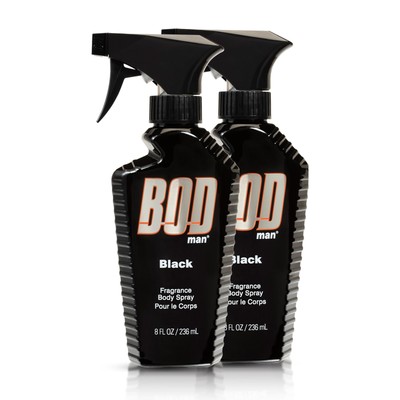 Fragrance Body Spray, Black, 8 fl oz (Pack of 2)