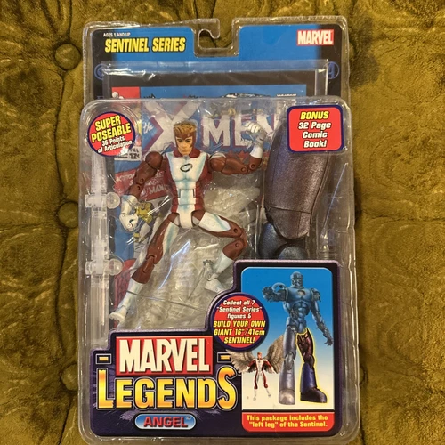 ¡Nuevo! Figura 2005 Toy Biz Marvel Legends ANGEL Variante Roja Sentinel Serie BAF