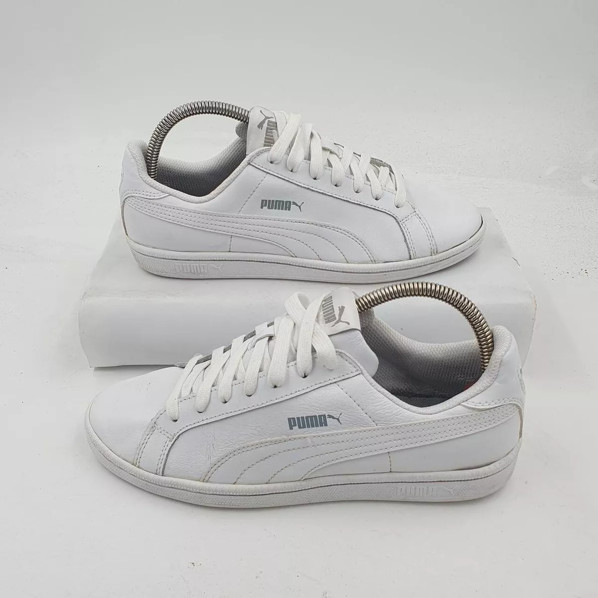 Puma suede clearance white leather