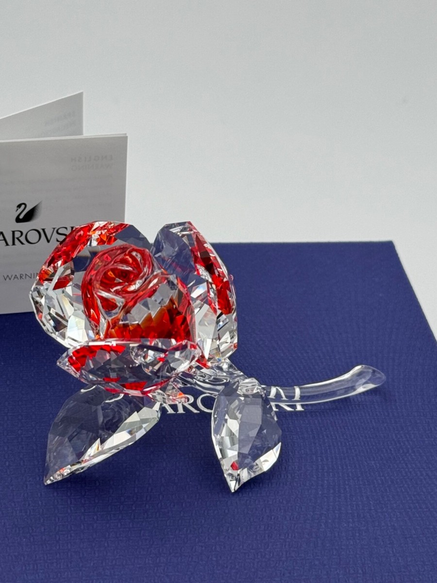 Swarovski In The Secret Garden Blossoming Red Rose MIB #5428561 | eBay
