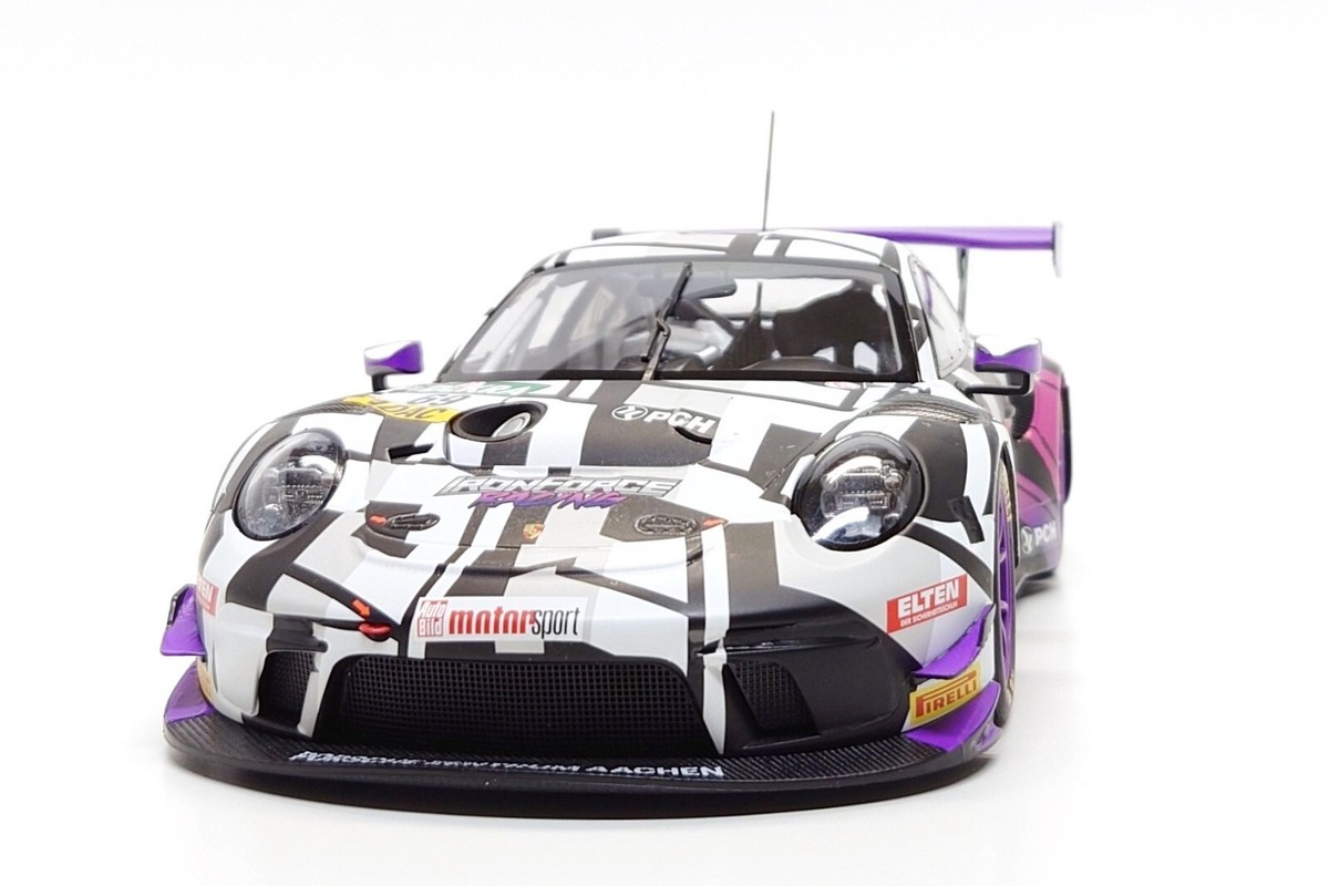 ミニカー Minichamps 1/18 Porsche 911 GT3 RSR ALMS Minichamps 1:18 Porsche 911 (996) GT3 RSR ALMS 2004 orange