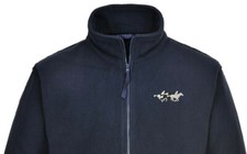 Embroidered Horseracing Image, Full Zip Fleece, Ideal Gift