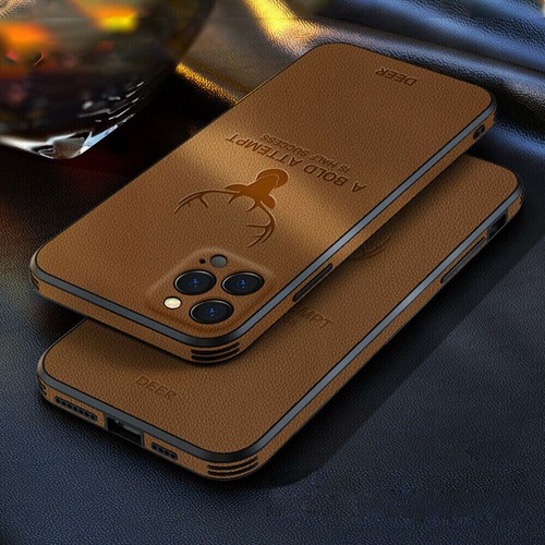 For iPhone 14 Pro Max 14 Plus 14 Pro 14 Case deer Leather Silicone Back Cover - Picture 20 of 24