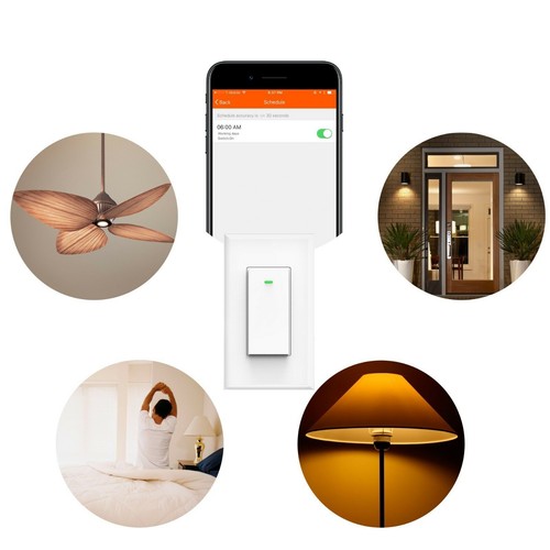 Smart WIFI Light Switch Remote Alexa Google Home Voice Control Smart Life 2Pack - Picture 3 of 6