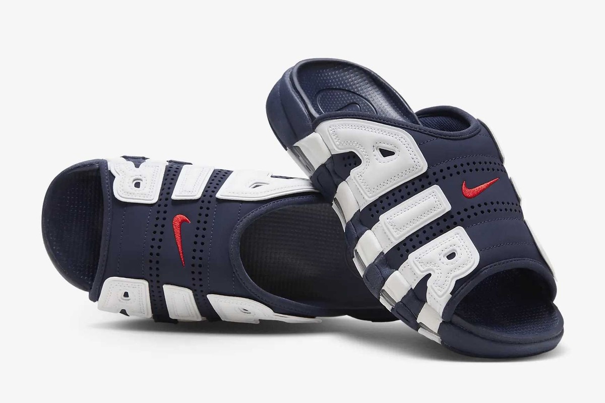 FQ8700-400 Nike Air More Uptempo Slide Olympic (FQ8699-400 FQ8700-400 Nike Air More Uptempo Slide Olympic (FQ8699-400