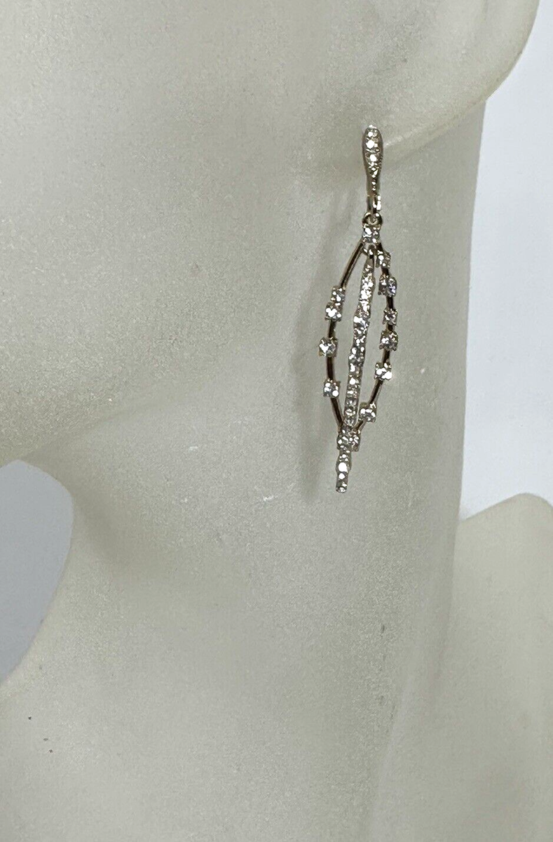 特価!GIVENCHY★Gold-Tone Crystal /Stone Orbital Dropピアス GIVENCHY Gold-Tone Bijoux Crystal Orbital Open Drop Earrings