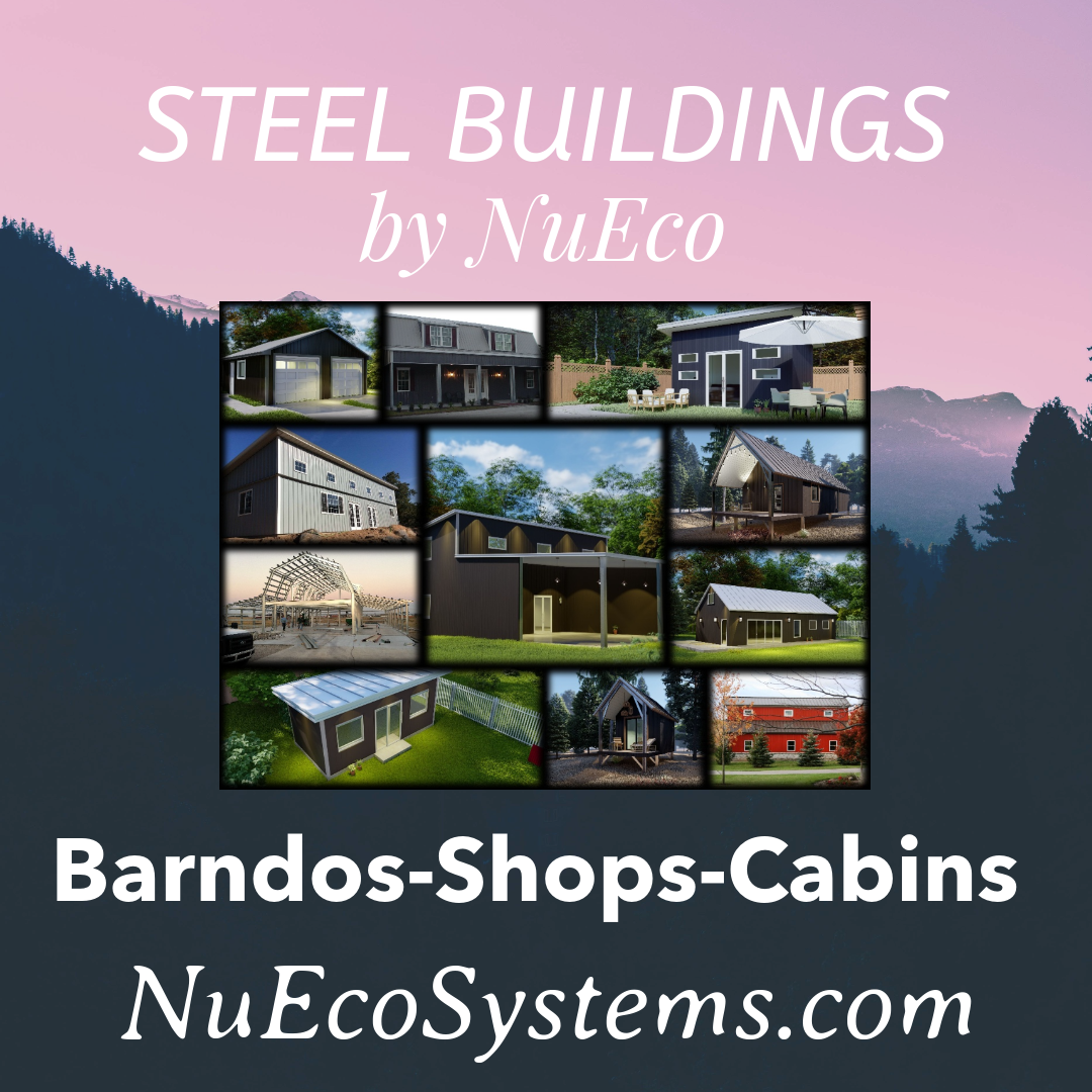 Made In The U.S. Lightweight Steel Mini Cabin Kit 12 x16 With Front Porch eBay