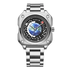 LIGE Men Watch Square Luminous Dial Wristwatch Military Watch Men Steel Watches