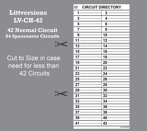 LV Cutler Hammer Eaton Circuit Breaker Panel Directory Replacement Label CKTDIR - Picture 14 of 23