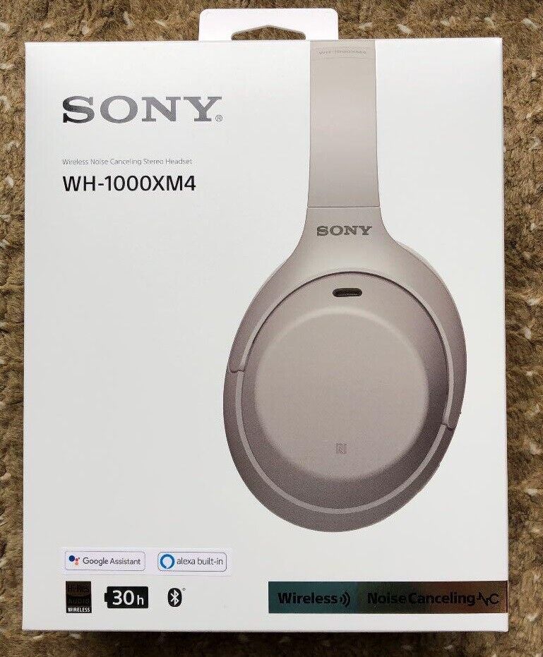 SONY Wireless Noise Canceling Headphones Silver WH-1000XM4 S Bluetooth  Alexa