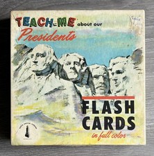 Vintage 1960s Teach me about our Presidents Flash Cards McGraw-Hill NO. 96890