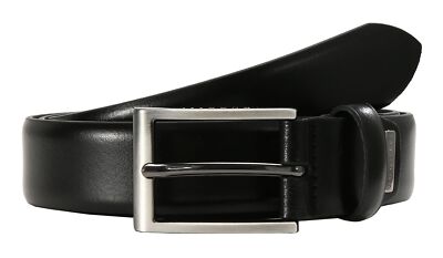 bugatti Men's Belt 3.0 W120 Gürtel Black schwarz