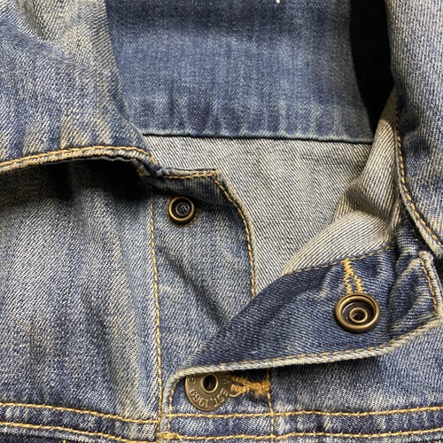 GapKids 1969 Jacket Kids Size XL Blue Denim Medium Wash Pockets Stretch - Picture 7 of 12