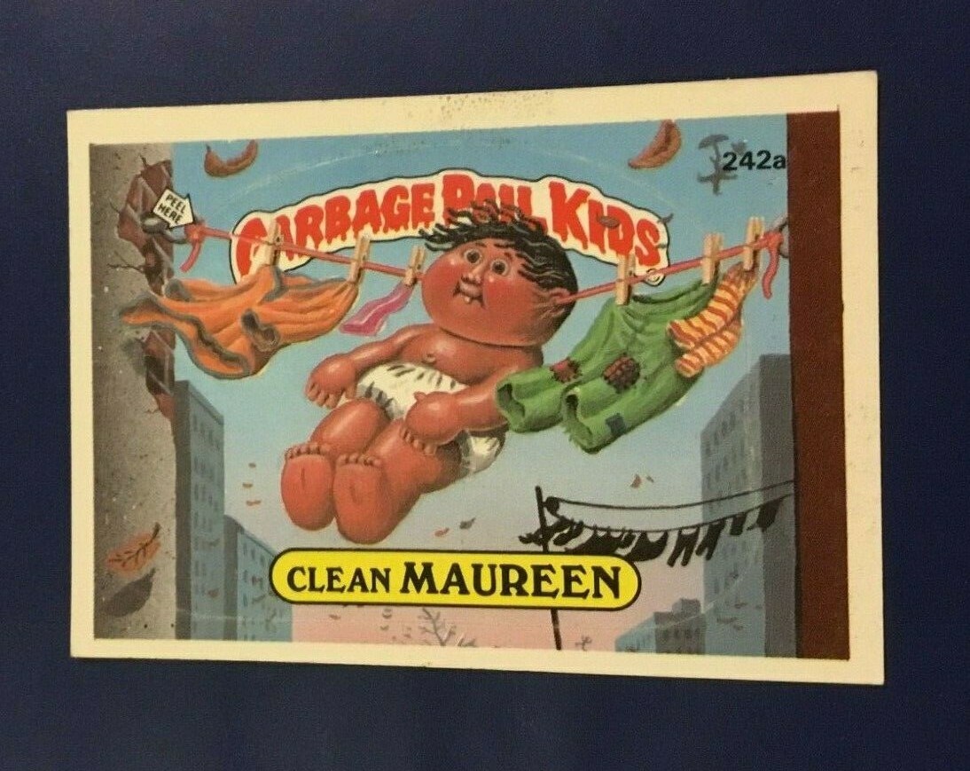1986 Topps Garbage Pail Kids # 242a CLEAN MAUREEN  EXT-MINT