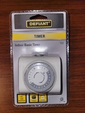 Defiant 544068 Indoor Basic Timer 24-Hour Programmable 1875W Plug-In - White