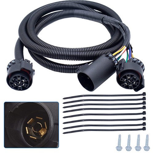 FOR Curt 56070 Custom 7' Wiring Harness Extension FOR GMC Sierra 1500