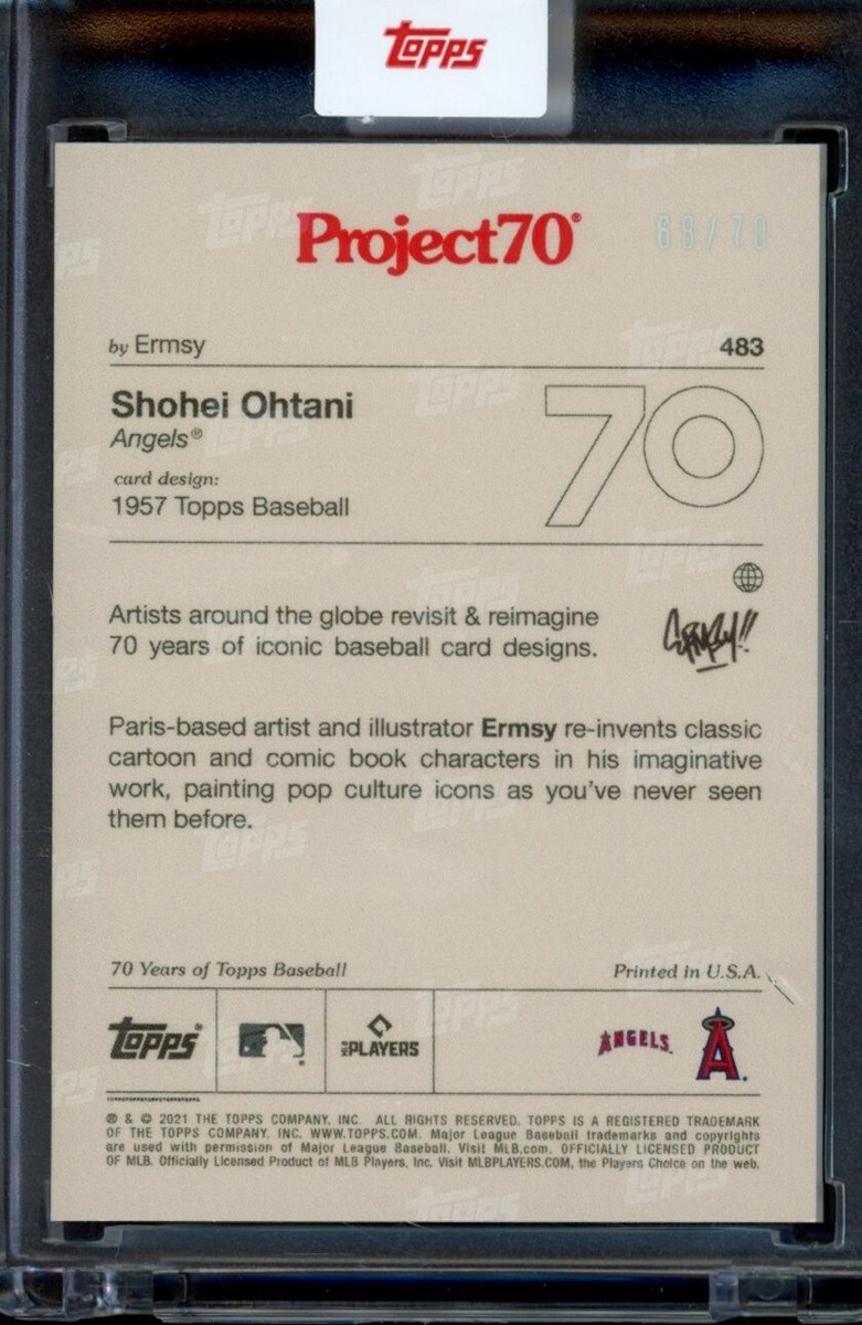 Buy 2021 Topps Project 70 - Ermsy Shohei Ohtani #483 Rainbow Foil