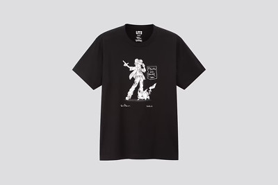 Daniel Arsham x Pokemon x Uniqlo Pikachu w/ Trainer Ash Tshirt Black X-Small
