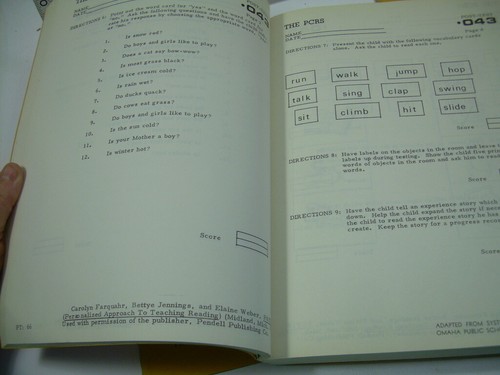Martin Miller 1976 Des Moines Parent Child Reading System Learning Project 4 vol - Picture 9 of 12