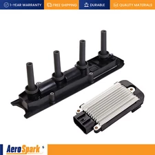 New Ignition Coil + Ignition Module LX981 For Pontiac Grand Am 2.2L l4 UF391