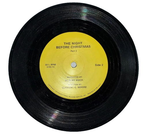 1970 The Night Before Christmas Record Gilbert Mack Clement C. Moore Vintage - Picture 2 of 4