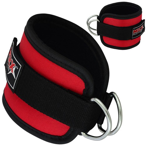 Ankle D Ring Strap Thigh Pulley for Weight Lifting Padded Anklet Cuff Gym Straps - Picture 13 of 24