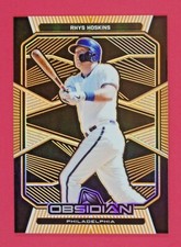 2020 Panini Obsidian Rhys Hoskins 43/50 Electric Etch Orange #54 Phillies