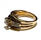 GIA 14k yellow gold 1.05ct round diamond engagement ring & Jacket 5.2g estate 7 — photo 3