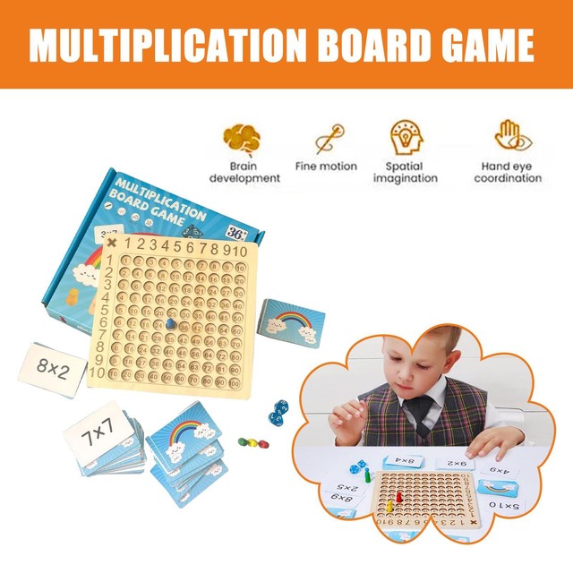 Wooden Montessori Multiplication Addition Board Counting Game/ Educational W6K2 Wooden Montessori Multiplication Addition Board Counting Game/ Educational W6K2