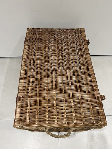 Extra Large Fortnum and Mason Windsor XXXL F&M Wicker Hamper Basket Rope Handles - Picture 6 of 12
