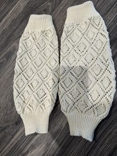 Women  s Cream Leg Warmers